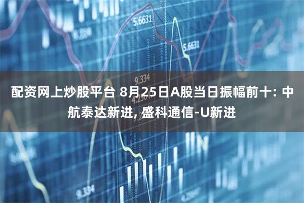 配资网上炒股平台 8月25日A股当日振幅前十: 中航泰达新进, 盛科通信-U新进